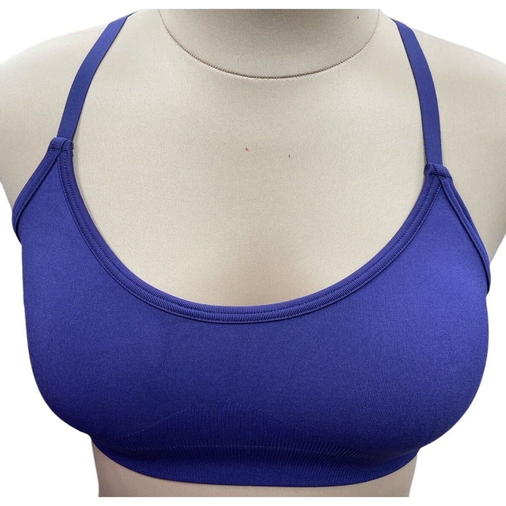 Gymshark Sweat Seamless Sports Bra 2.0 Light Support Galaxy Purple  Size S NWTS